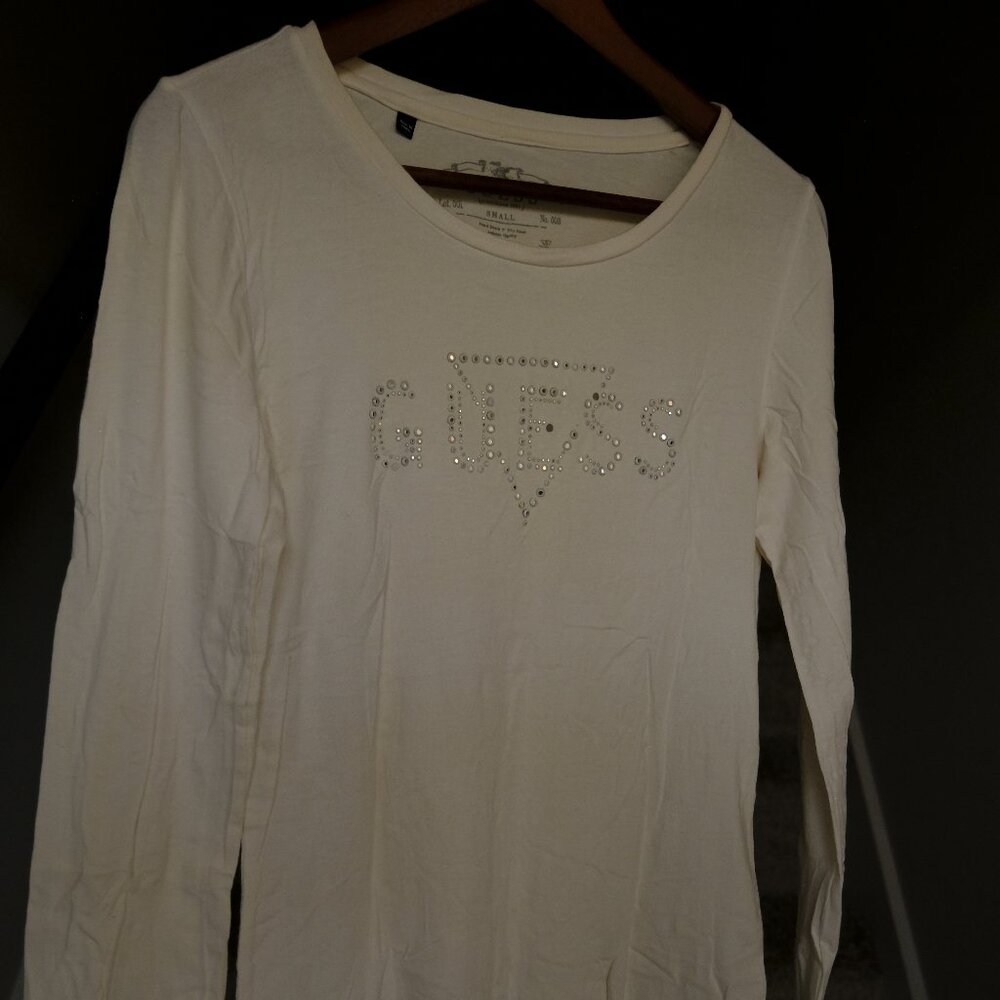 Guess Womens Long Sleeve Tees, US Small